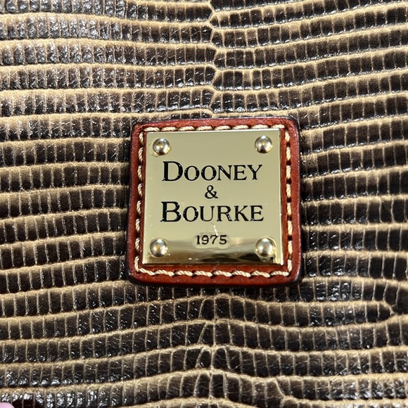 Dooney & Bourke Lizard Embossed Hobo Shoulder Bag - Picture 4 of 7